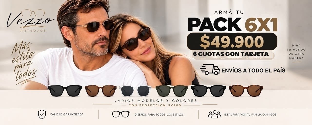 Armá tu Pack 6x1 por $49.900 — 6 cuotas con tarjeta, envíos a todo el país